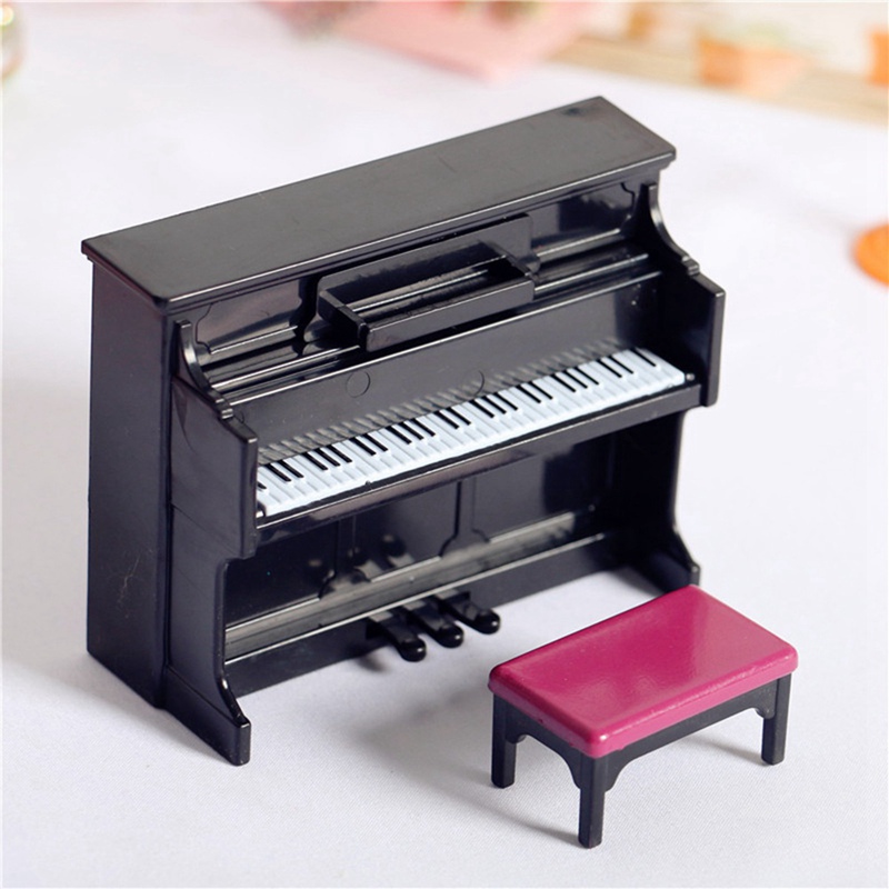 Mô Hình Đàn Piano Mini Bằng Gỗ Trang Trí Nhà Búp Bê