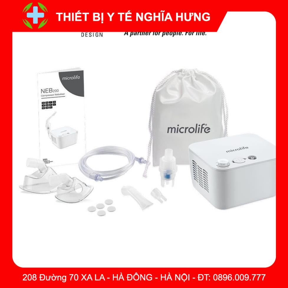 MÁY XÔNG MŨI HỌNG MICROLIFE NEB 200 - BẢO HÀNH 3 NĂM