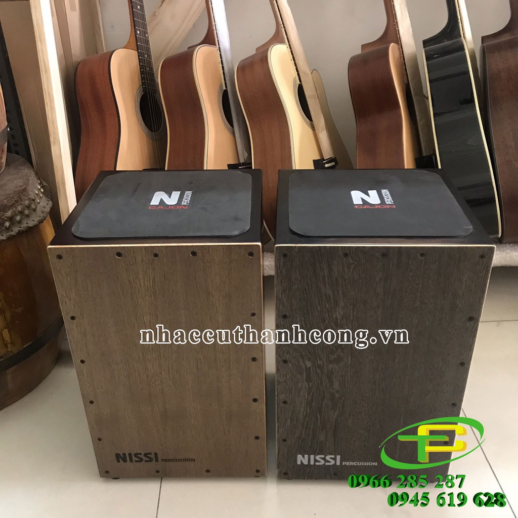 TRỐNG CAJON HIỆU NISSI CAO CẤP TẶNG KÈM BAO ĐỰNG