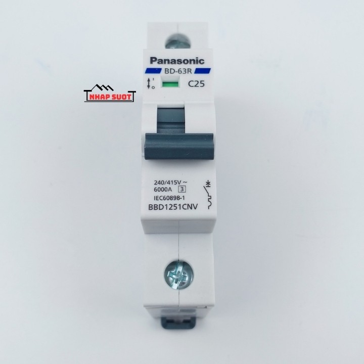 Aptomat át cài đơn Panasonic MCB tép 16A 20A 25A 32A 40A 50A 63A