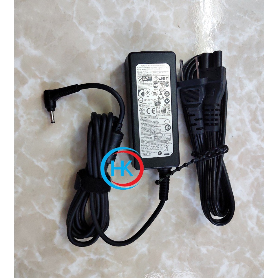 Sạc Laptop Samsung 19V-2.1A 40W Samsung NC10 ND10 NC20 N310 N108 N310 N120 N110 305U1A 520U4 530U3 530U3B 530U3C NP900