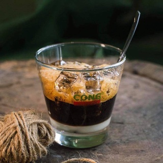 Bộ 6 ly cốc thủy tinh thái lan loe cafe cốt dừa đẹp UG-391 355ml dày dặn đẹp