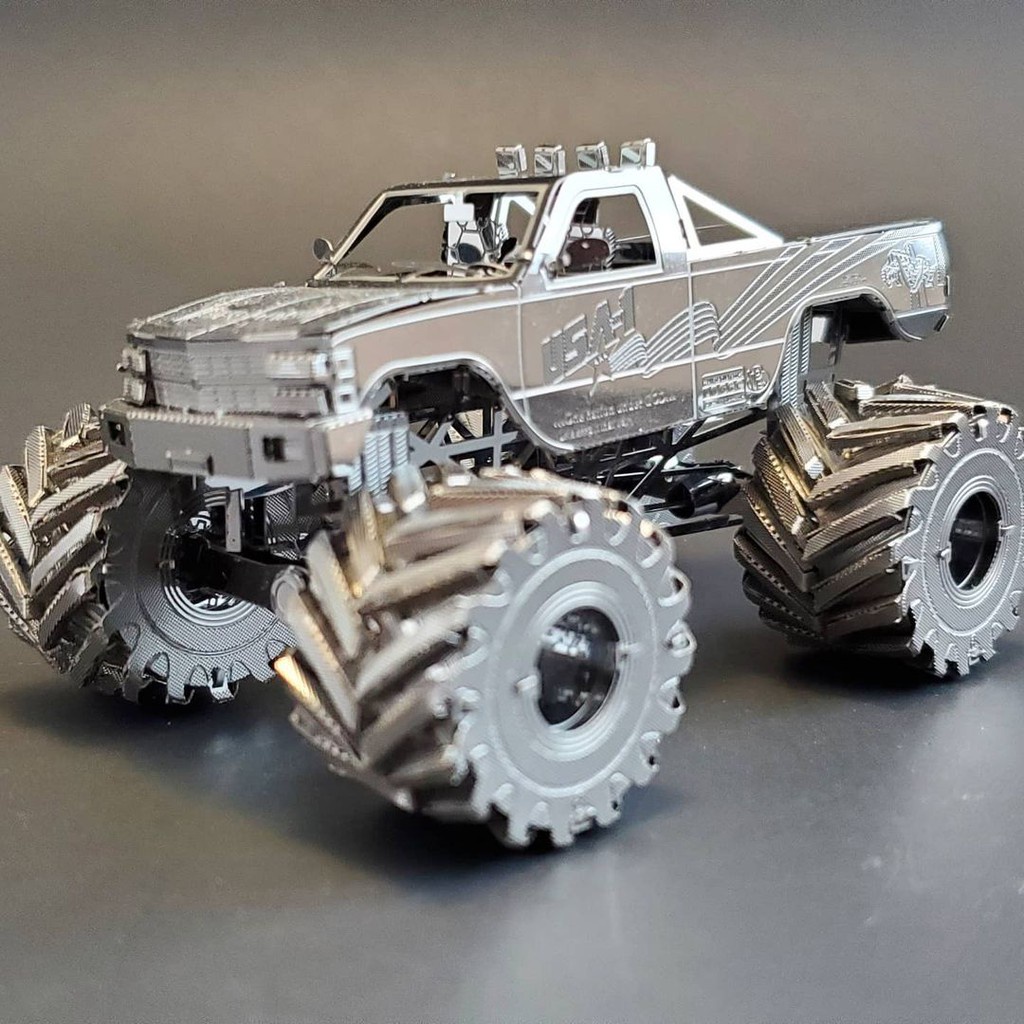Mô Hình Lắp Ghép 3D Kim Loại Xe Quái Vật Monster Truck