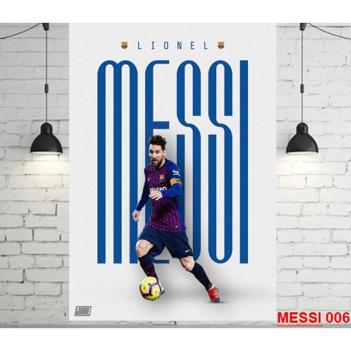 Poster decal dán tường cầu thủ Messi