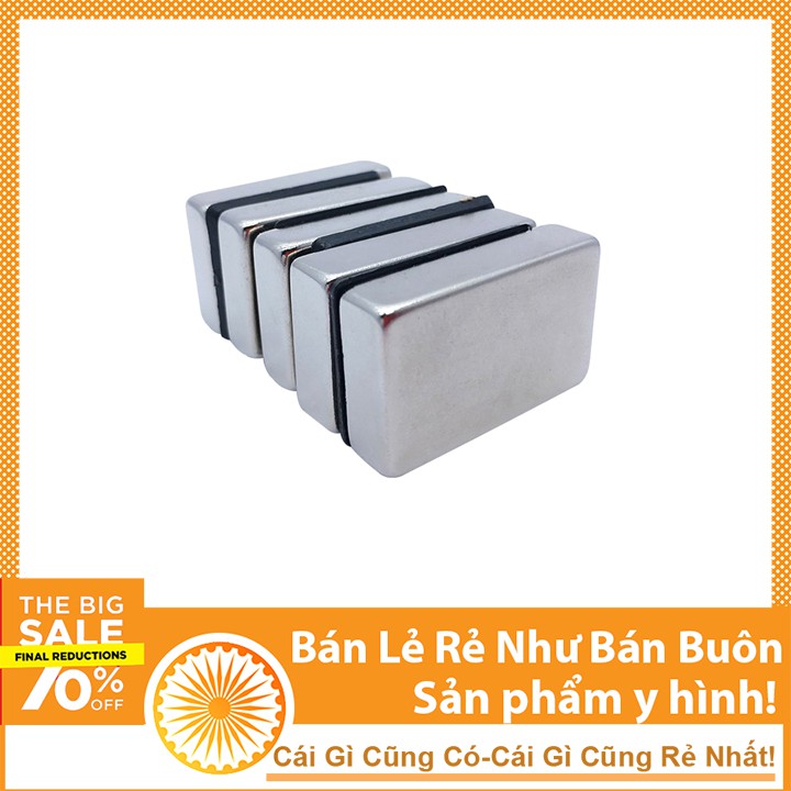 Nam Châm Chữ Nhật 25X15x5mm Loại Nam Châm Vĩnh Cửu