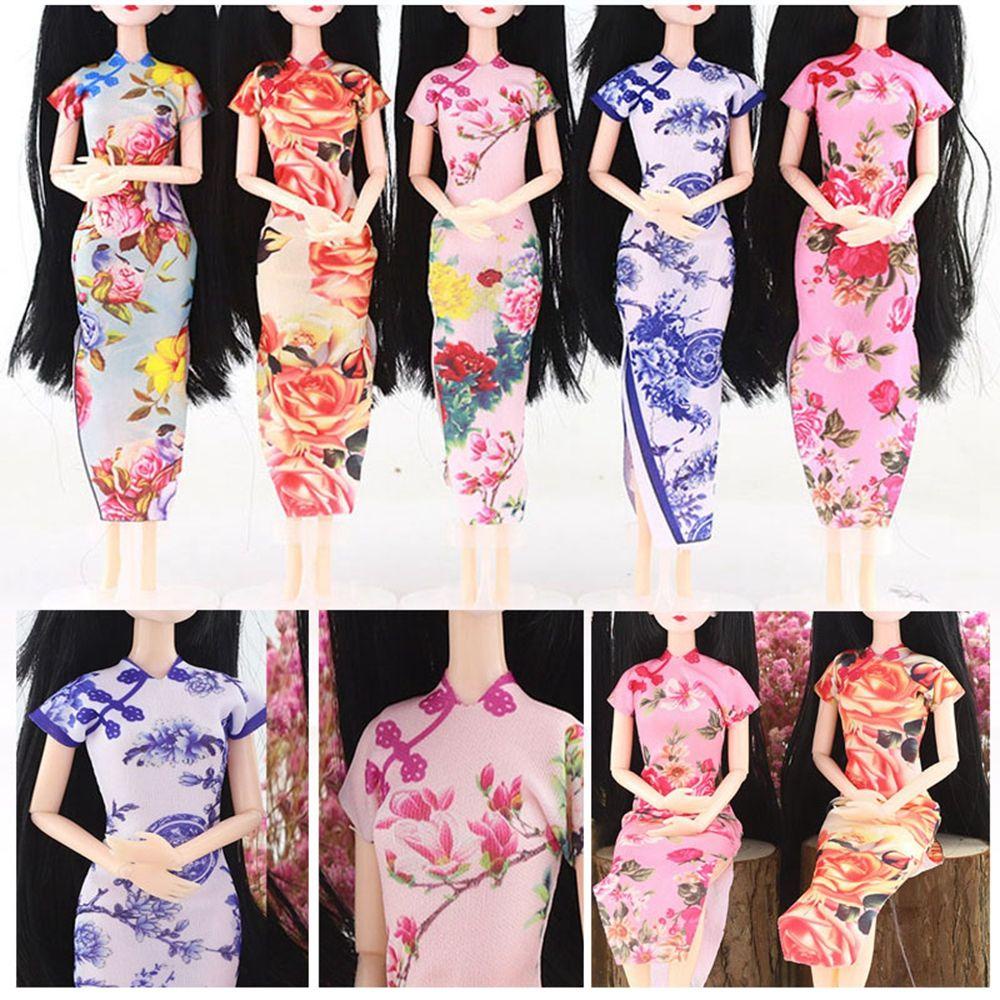 UPSTOPVN Đầm Phong Cách Trung Hoa Xinh Xắn Dành Cho Búp Bê 30cm