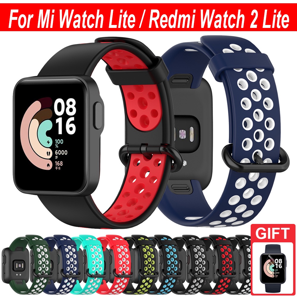 Silicone Dây Đeo Bằng Silicon Thoáng Khí Cho Đồng Hồ Thông Minh Xiaomi Mi Watch Lite / Redmi Watch 2 Lite