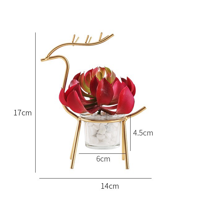 🔥𝐇𝐎𝐓 𝐃𝐄𝐀𝐋🔥Chậu Cây Cảnh Mini Dáng Hươu Trang Trí Bàn MQ-042