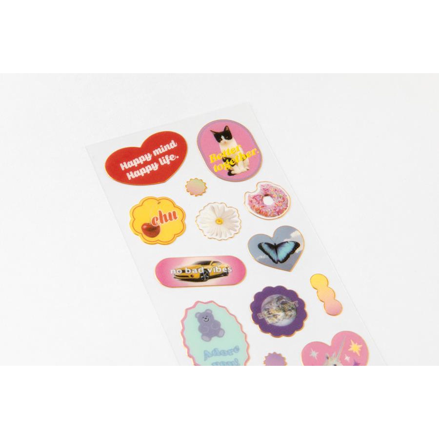 Sticker ARTBOX Hàn Quốc Design Retro Có Khung Viền Xinh Xắn