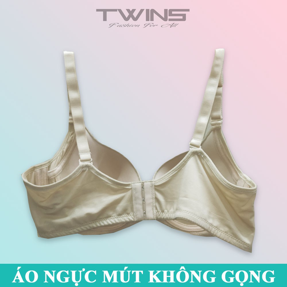 Áo ngực không gọng nữ nâng ngực Lovely 3074 mút dày mềm mịn cúp xéo màu trơn size 34-36-38