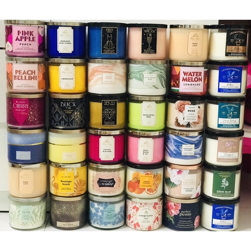 Nến thơm 3 bấc  Bath&bodyworks Stress Relief