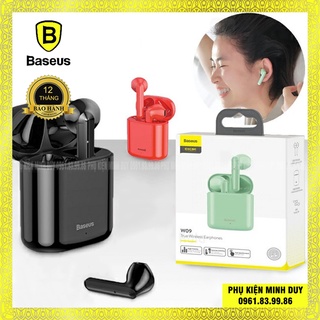 Tai nghe bluetooth Baseus Encok W09 True Wireless Earphones (TWS, Intelligent Touch Control, Stereo Bass...) 🍀