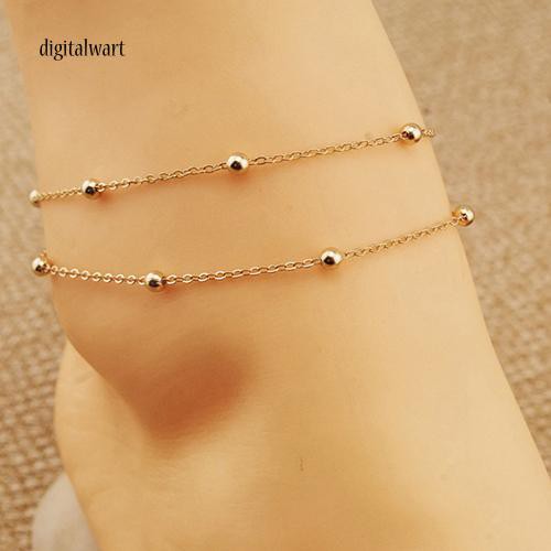 Lắc chân hai lớp đính hạt ngọc trai giả quyến rũ | BigBuy360 - bigbuy360.vn