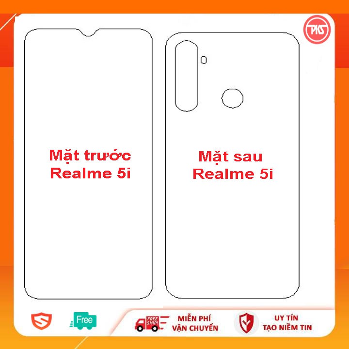 Dán Film PPF 4 Lớp Chống Va Đập Chống Trơn Realme 5i