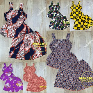 Đồ bộ mặc nhà đùi quai dây xinh xắn
