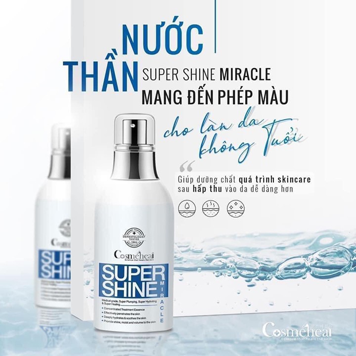 Nước thần căng bóng da Cosmeheal Super Shine Miracle