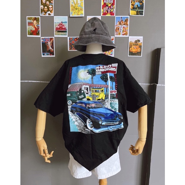 Áo thun 2hand bigsize _ Phông mỹ hình xe vintage siêu ngầu có size M L XL 2XL | BigBuy360 - bigbuy360.vn