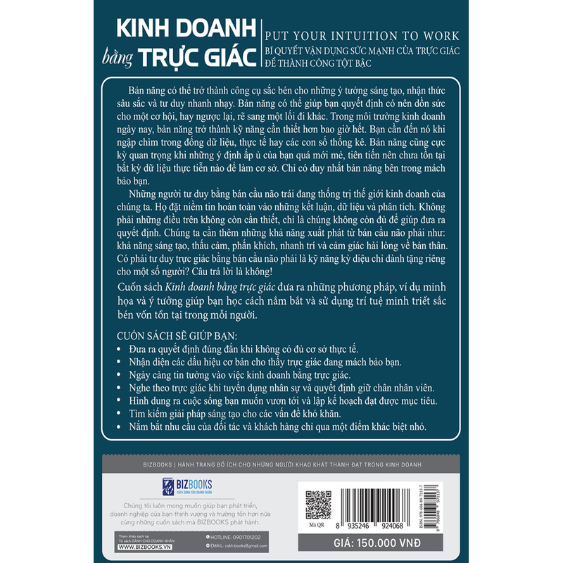 Sách - Kinh Doanh Bằng Trực Giác Mcbooks