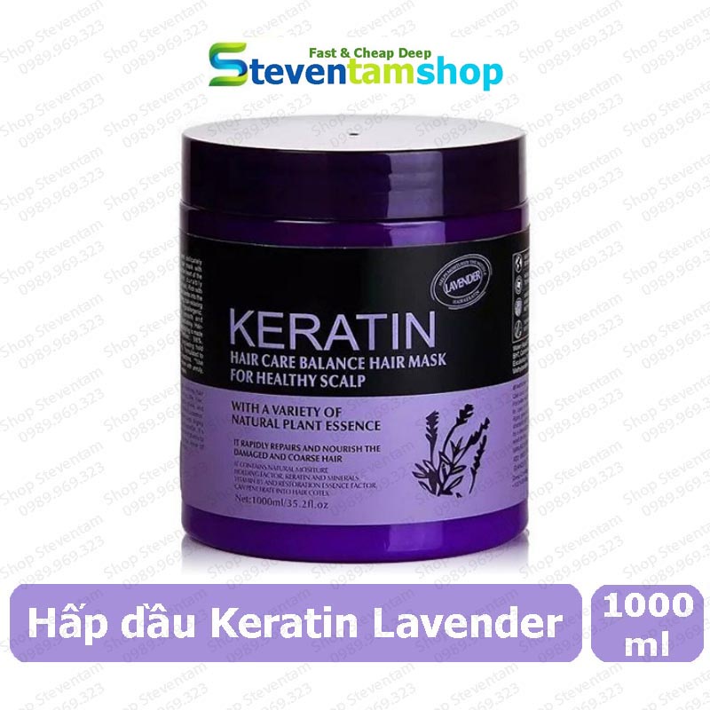 Hấp dầu Keratin Lavender 1000ml
