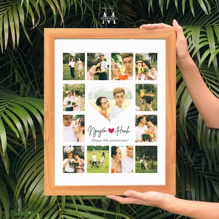 In ảnh theo yêu cầu - In ảnh trái tim kèm ghi chú - Tiệm in Memories - In ảnh để bàn, treo tường