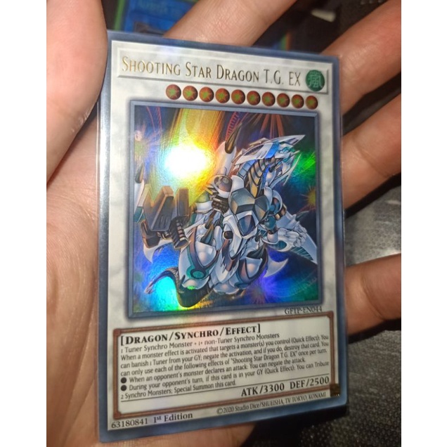 Thẻ bài: Shooting Star Dragon T.G. EX - GFTP-EN044 - Ultra Rare 1st Edition