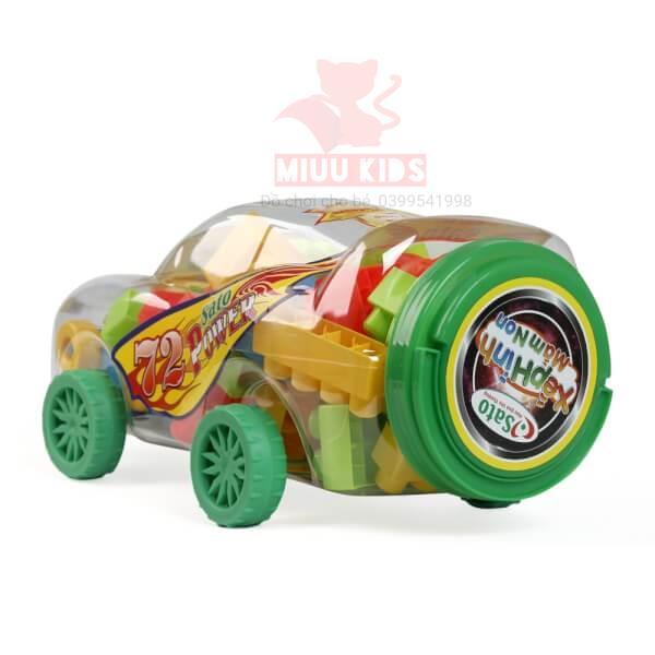 Đồ Chơi Siêu Xe SATO Đựng 48 Chi Tiết Xếp Hình Size Đại Hàng Việt Nam