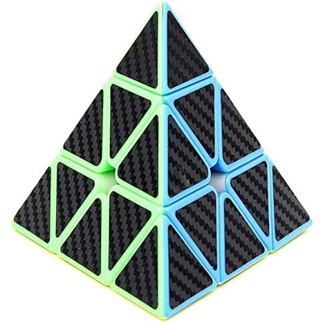 Khối rubik 3x3 bằng sợi carbon hình kim tự tháp độc đáo cho trẻ em và người lớn