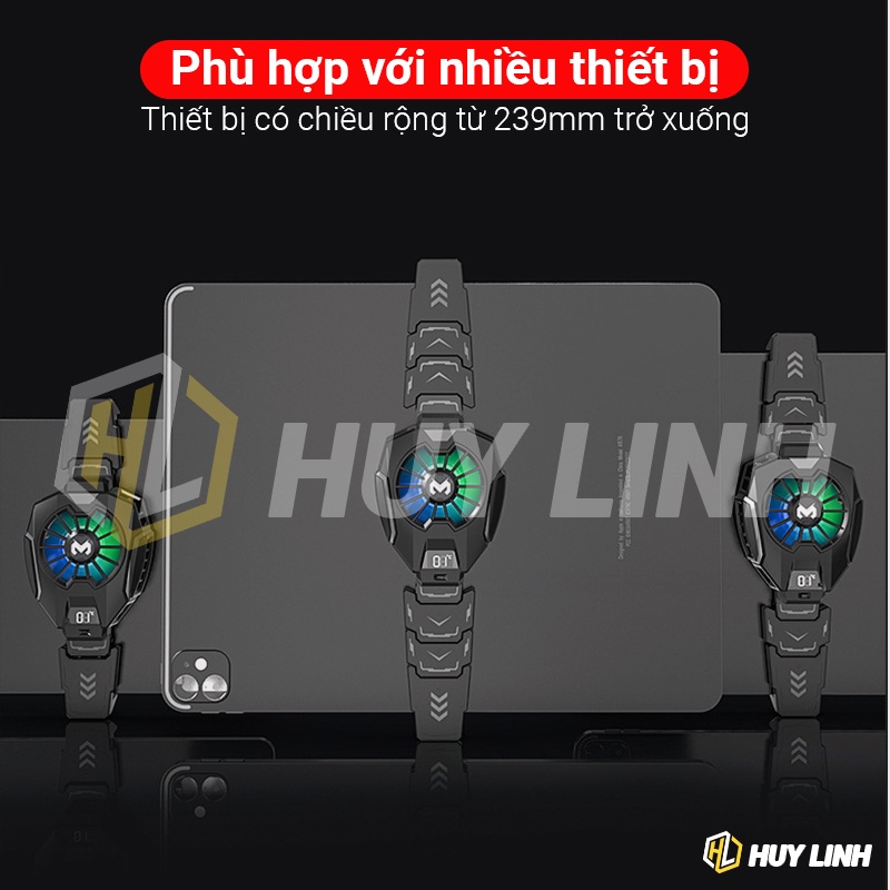 Quạt tản nhiệt sò lạnh Memo DL05 Plus cho iPad/Tablets ngàm kẹp mở rộng