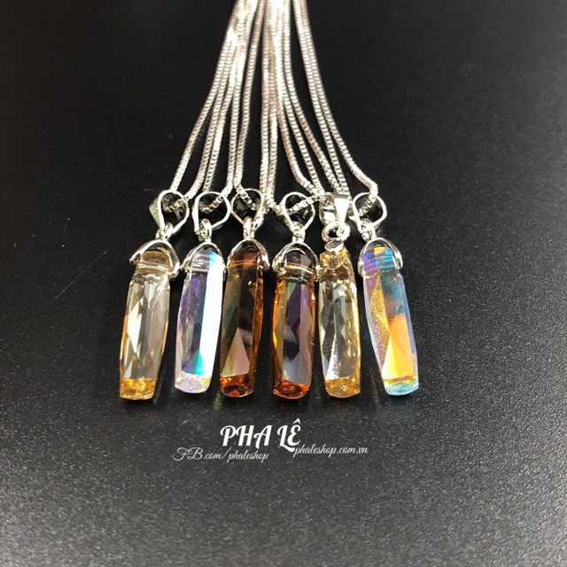 Mặt Dây Chuyền Pha Lê Swarovski Hình Trụ Cột S20mm
