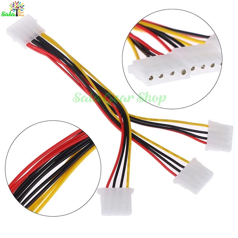 Dây chia 4Pin Molex 1 ra 3