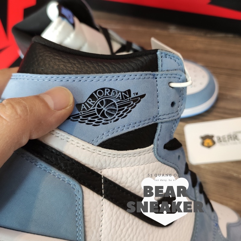 [Bear.sneaker] Giày Thể Thao JD1 High University Blue xanh dương cao bản Like Au.th [Full box-bill-Pk-free hộp bảo vệ]