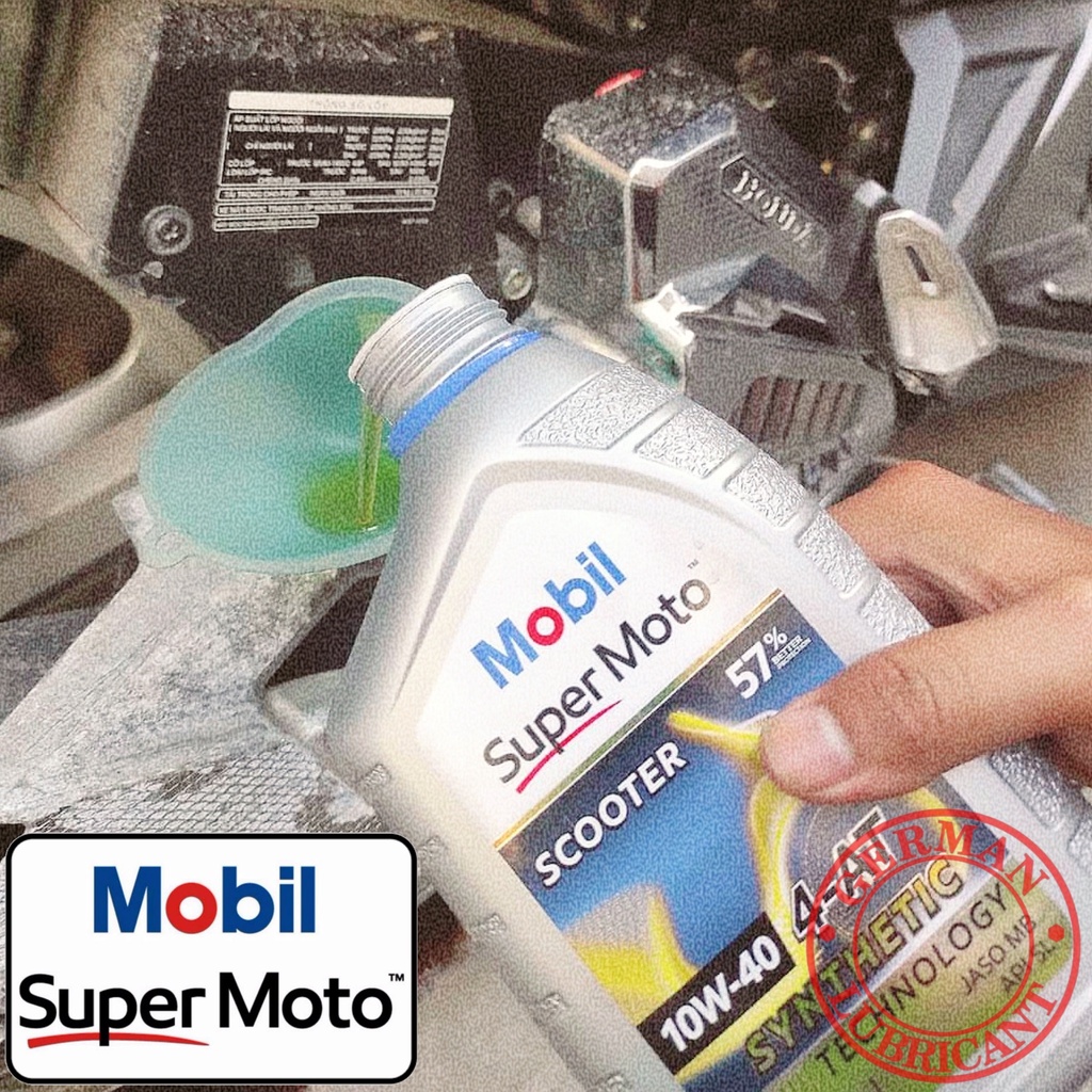 Thùng nhớt xe tay ga Mobil Scooter 10W30 - 10W40  - Thùng Mobil tay ga - Mobil 10W40 - Mobil 10w30