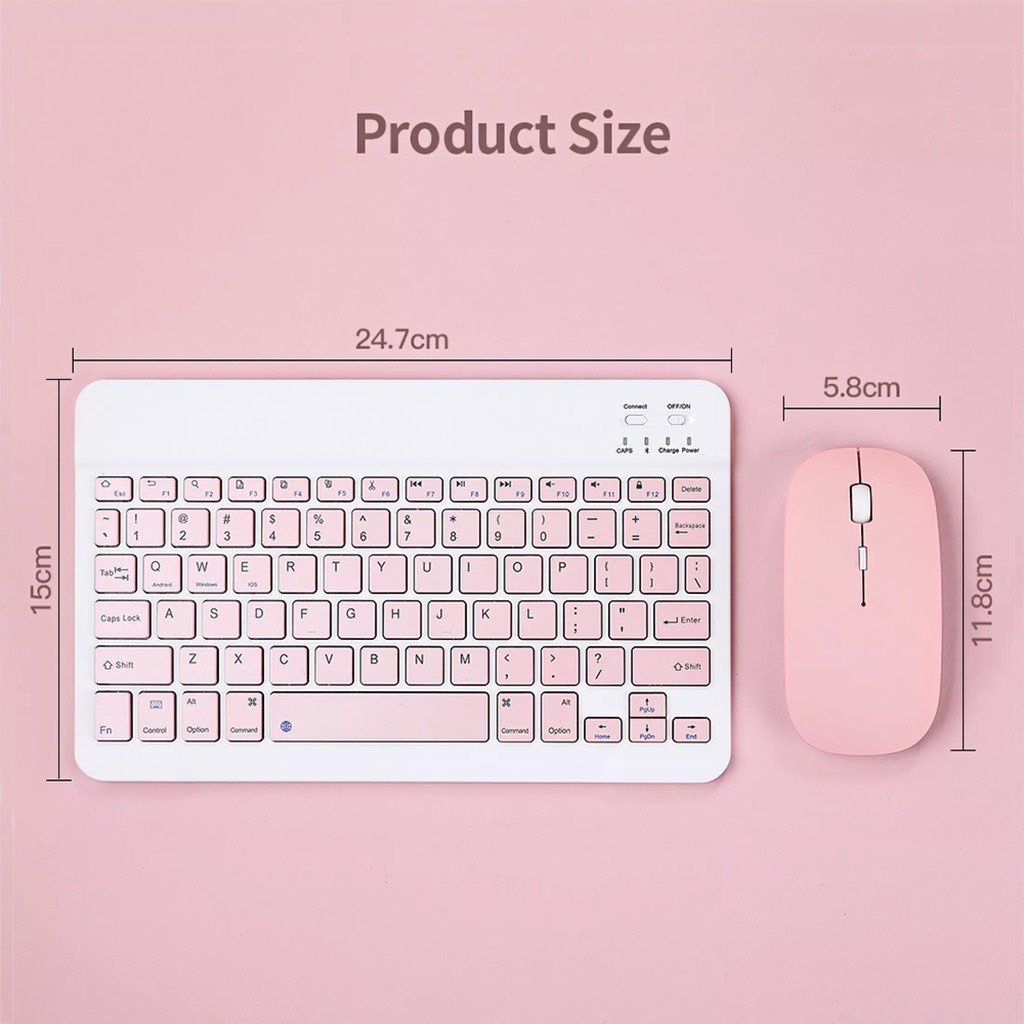 Bàn Phím Bluetooth, Chuột Không Dây Nhiều Màu Sắc Tùy Chọn
