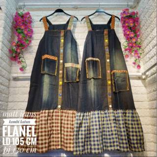 Bộ Áo Liền Quần Denim Dáng Dài Trẻ Trung Năng Động Hợp Thời Trang