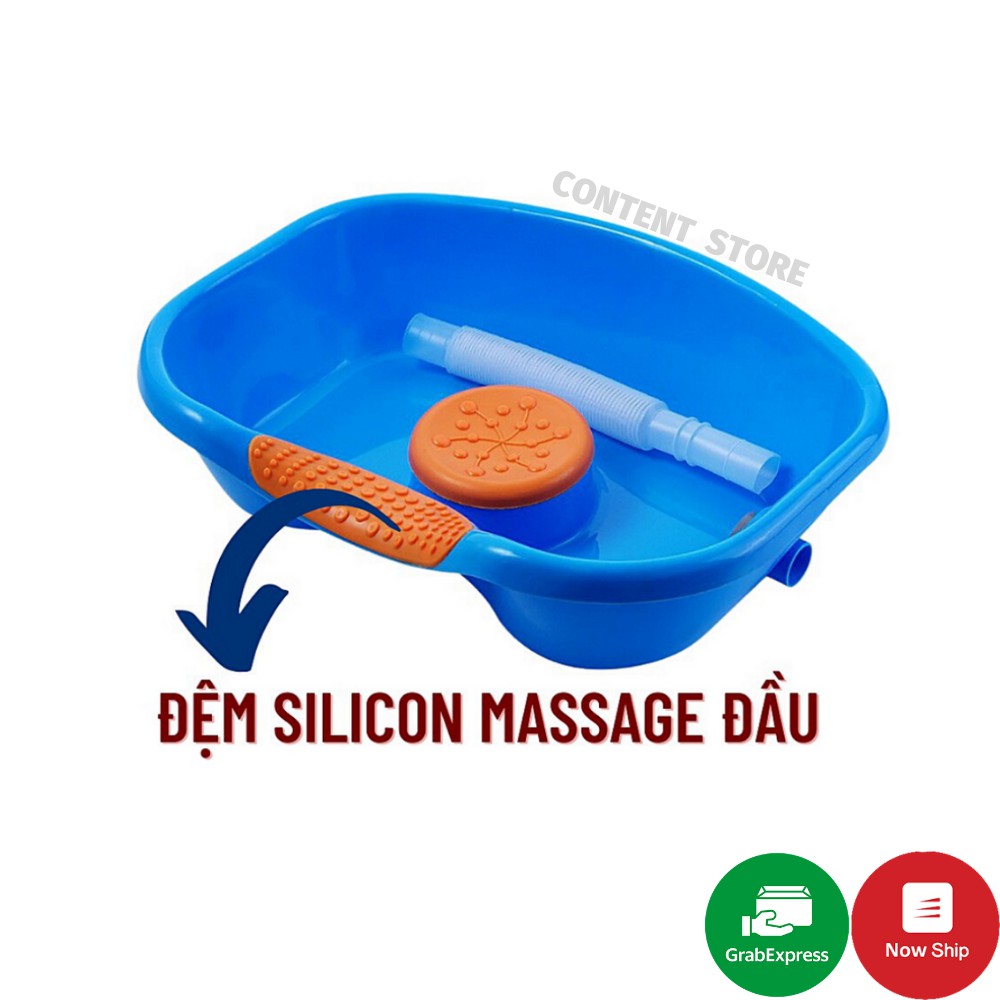 Chậu Gội Đầu ❤️CÓ ĐỆM MASSAGE❤️ Thau Gội Đầu Chất Liệu Nhựa Cao Cấp Siêu Bền