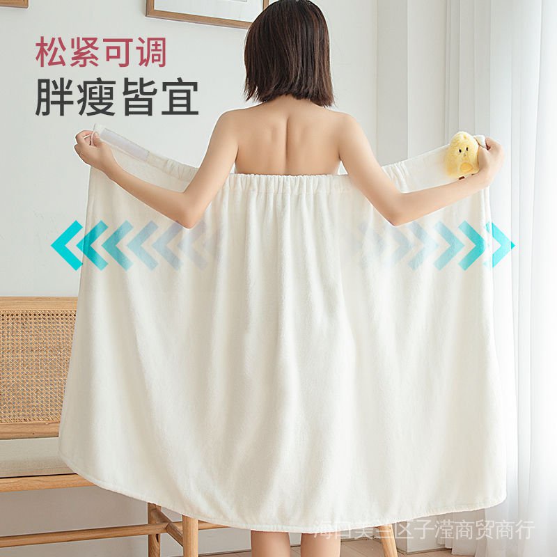 New Stock Japanese Cartoon Bathing Skirt for Household Women Wearable Wrappable Towel for Bathing, Absorbent and Quick Drying Dressing Style Bathrobe for Adults Bathing Towel