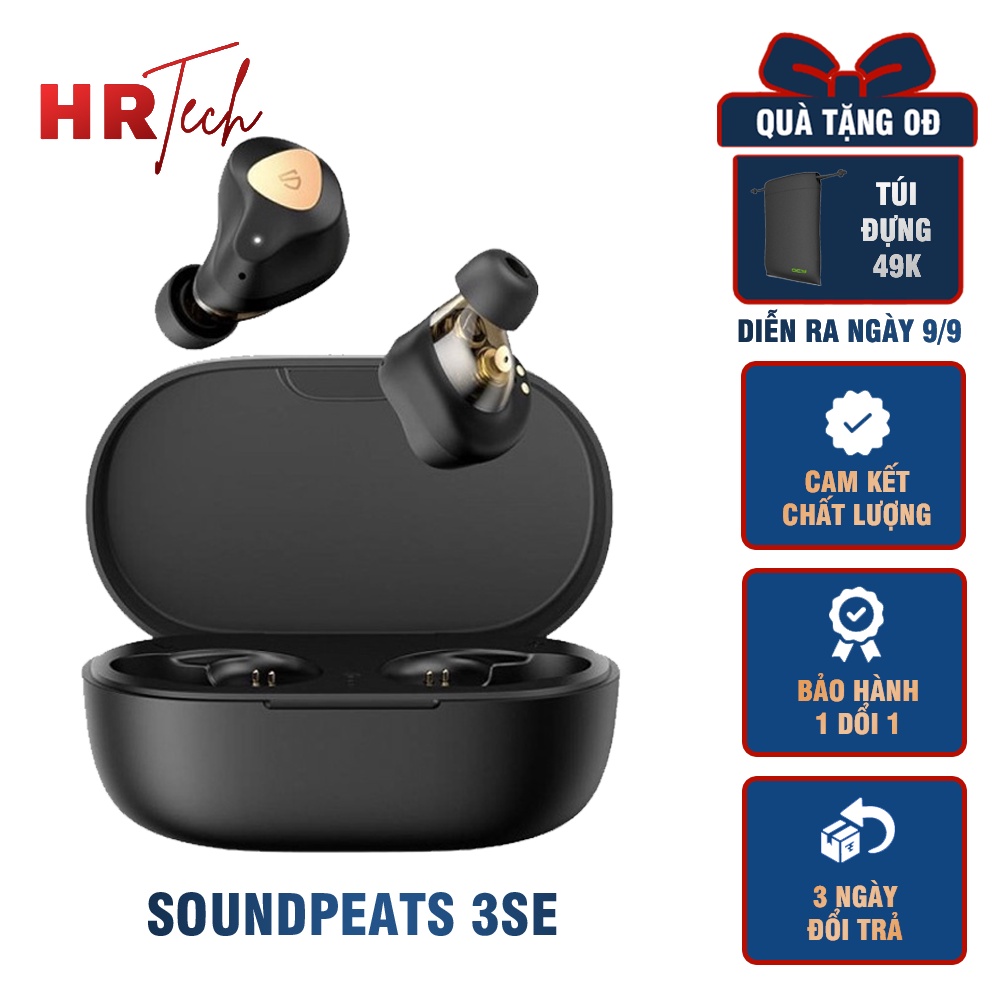 Tai Nghe Không Dây Soundpeats Truengine 3 SE Game Mode QCC3040 Phiên Bản Mới