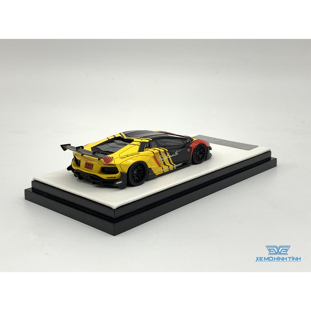 Xe Mô Hình Lamborghini Aventador 2.0 LB INFINITE Limited 499pcs Timothy Pierre và Liberty Walk LBWK 1:64 (Vàng Infinite)