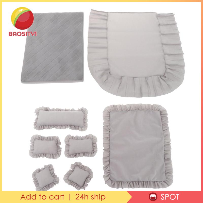 Mô Hình Giường Ngủ Mini Bằng Sắt Tỉ Lệ 1 / 6 Trang Trí Phong Cảnh Sống Động