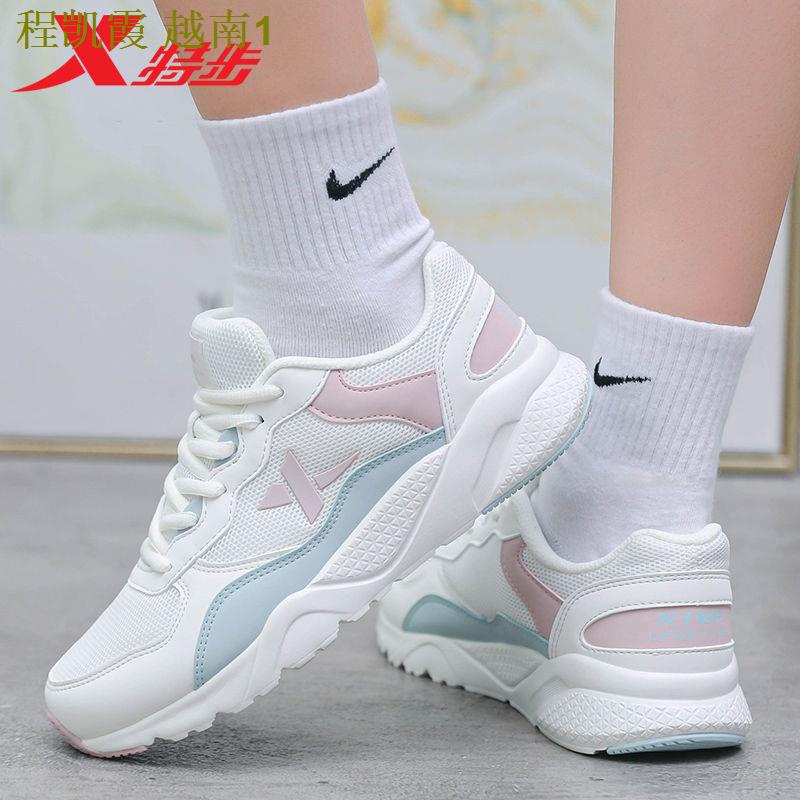 Women s shoes Xtep women s shoes running shoes 2021 summer new style mesh casual shoes autumn cherry blossom shoes student sports shoes women