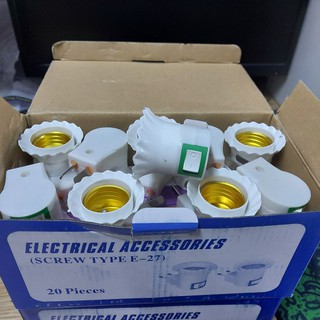đuôi đèn có công tắc E27