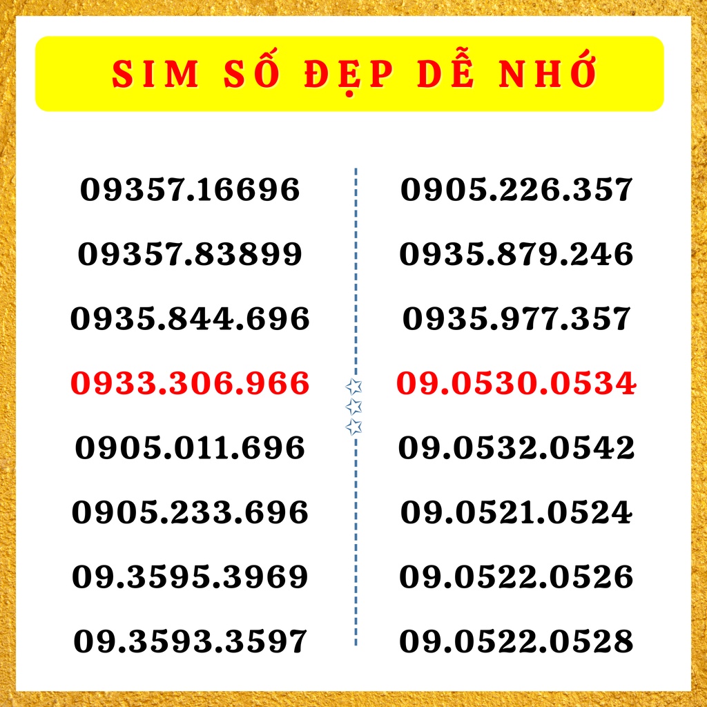 Sim số đẹp Mobifone dễ nhớ giá rẻ | C90n nghe gọi lên mạng miễn phí