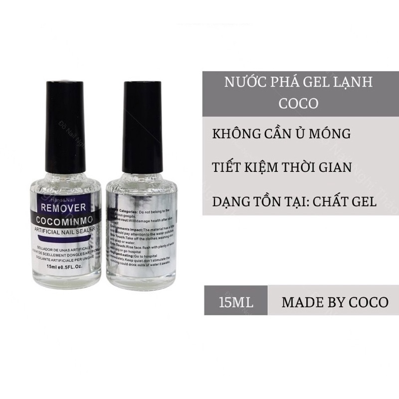 Nước phá gel lạnh Coco không nóng tay 15ml