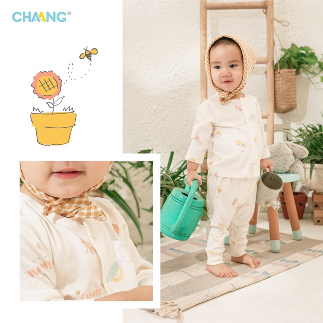 Bộ dài cúc giữa pretty garden 0m-18m ( sale đồng giá 119k)