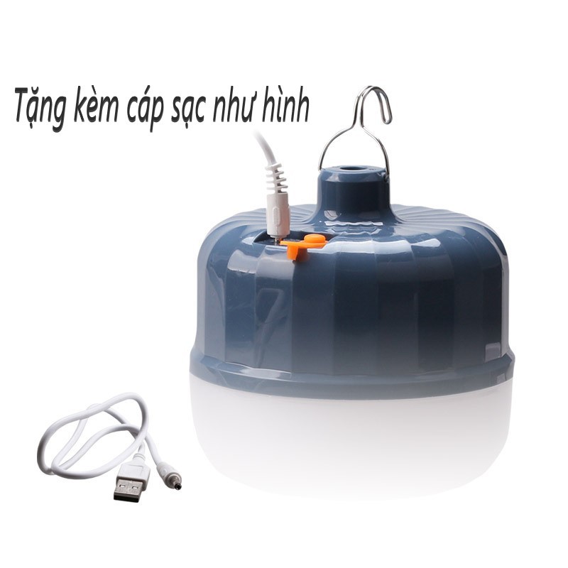 Đèn sạc siêu sáng - bóng đèn trụ tích điện cao cấp - pin sáng liên tục trên 8 giờ (3 chế độ sáng - bảo hành 2 năm)