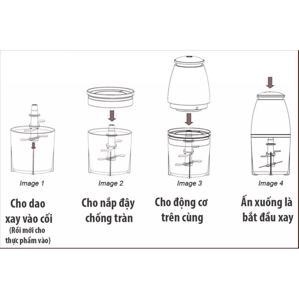 [Mã ELHA22 giảm 5% đơn 300K] Máy xay sinh tố xay thịt cá xay đá chính hãng Osaka mẫu mới bảo hành 12 tháng