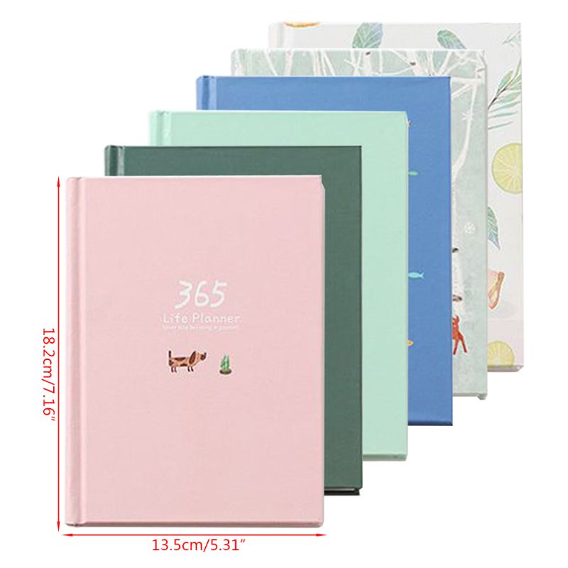 Sổ tay kế hoạch ghi chép Planner 365 Ngày nhật ký cao cấp Lalunavn- B19