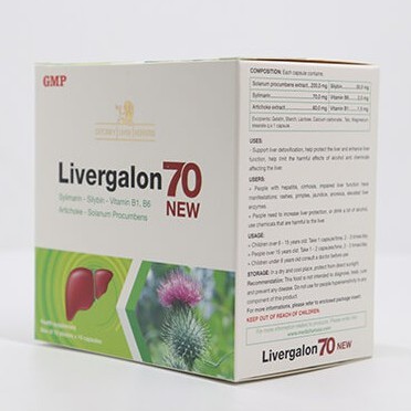 LIVERGALON 70 MDP – Hỗ trợ tăng cường chức năng gan, giải độc gan (100 viên)
