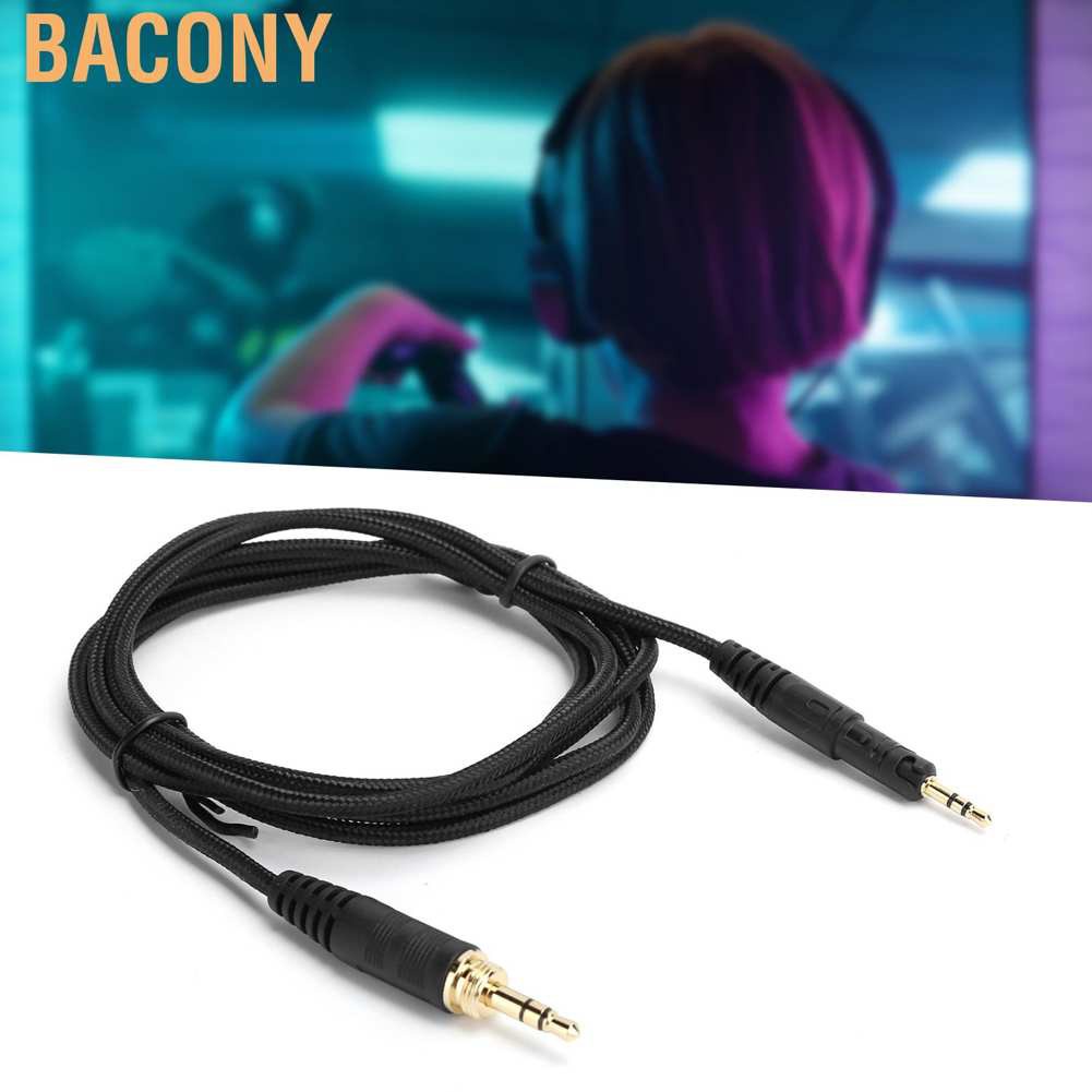 Bacony Headphone Audio Cable Braid AUX Cord Replacement for Audio‑Technica ATH‑M50X/M40X