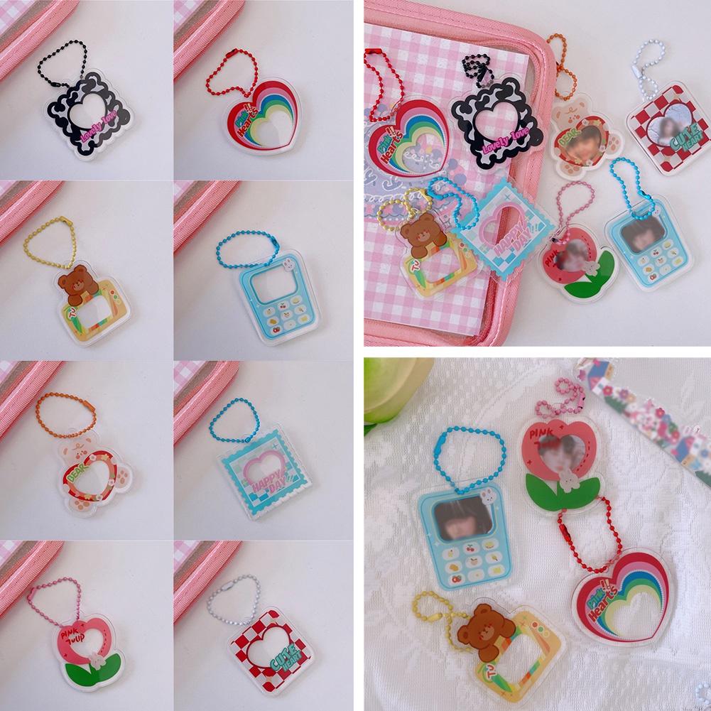 Ví Đựng Thẻ Bằng Acrylic Trong Suốt In Hình Khung Ảnh Hoạt Hình